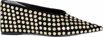 Azalea Wang Womens Neiza Studded Wedge Mule In Black