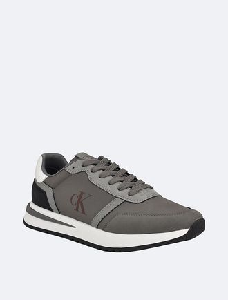 Calvin Klein Mens Mens Picio Monogram Sneaker - Grey - 10H
