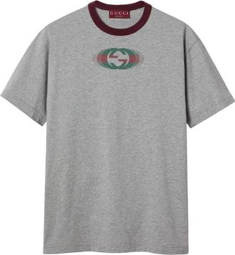 Gucci SS25 Interlocking G Shadow Print T-Shirt Grey Ancora 795957-XJGQ6-1230