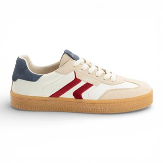 TruClothing Off Leather Stripe Trainer Sneaker Shoes