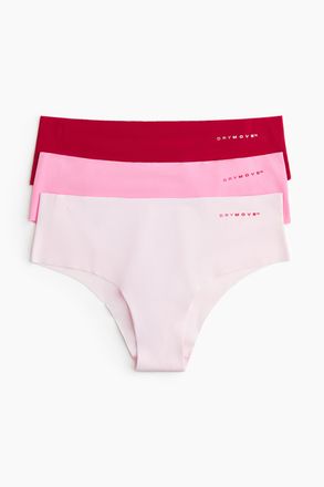 H&M 3er-Pack Sport-Hipster mit DryMove - Pink
