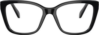 Swarovski Geometric Full Rim Eyeglasses - Black