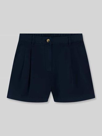 Tommy Hilfiger Wide Leg Shorts aus reiner Baumwolle in Marine, Gr&ouml;&szlig;e 34