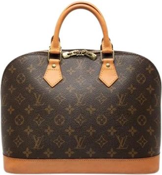 Louis Vuitton Pre-owned Handbags, female, Brown, Size: ONE SIZE Pre-owned Monogram Alma PM