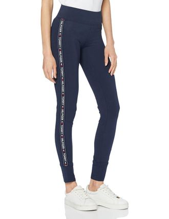 Tommy Hilfiger Womens Sport Leggings, Blue (Navy Blazer), XS