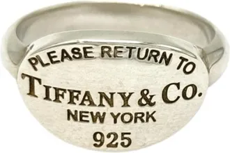 Tiffany & Co. Silver Silver 925 Band Ring (Pre-Owned)