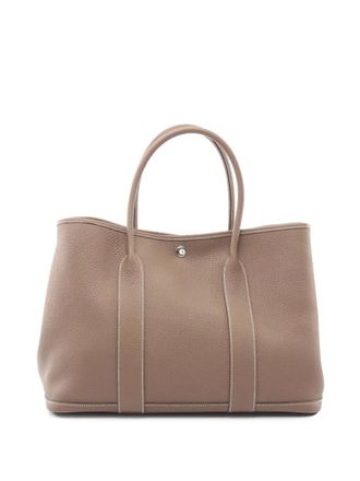 Hermès Borsa tote Garden Party 36 in pelle Negonda 2019 - Grigio