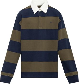 A.P.C. Lange Mouwen Polo - Heren - Polos - Groen - M - Katoen - Tops