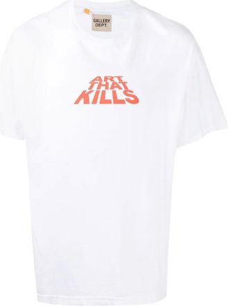 Gallery Dept. slogan-print short-sleeve T-shirt - men - Cotton - M - White