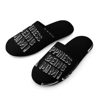 Generic Happiness Is Being A Mimi Mens House Slippers Slip Indoor Slipper On Shoes Warm Outdoor