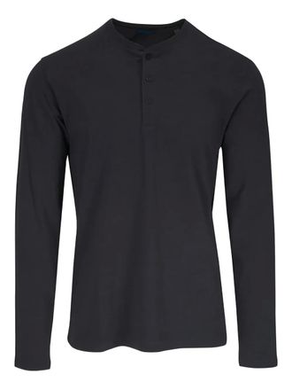 PYA T-shirt met knopen - Zwart