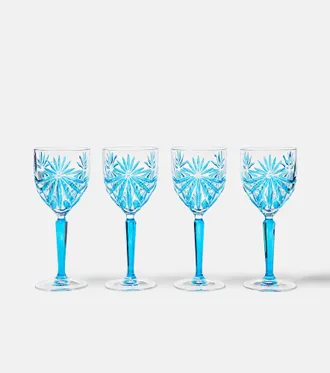 Les-Ottomans Set di 4 bicchieri da vino in cristallo