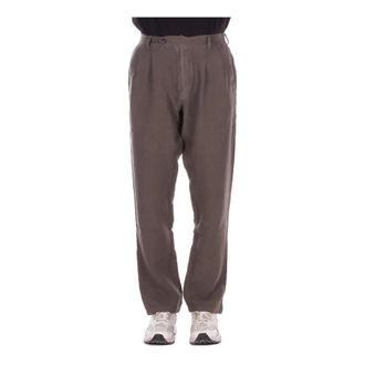 MC2 Saint Barth Wide Trousers, male, Brown, Size: L Havier Trousers