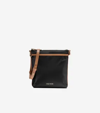 Cole Haan Womens Emily Nylon Crossbody - Black