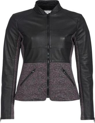 Pinko Massive Jacket - Dames - Leren en Su&egrave;de Jassen - Zwart - S - Katoen - Jassen