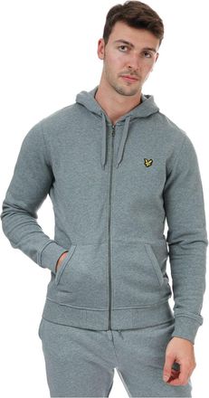 Lyle & Scott Mens Lyle And Scott Zip Through Hoody in Grey
