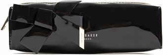 Ted Baker Womens Nikara Vinyl Bow Pencil Case, Black, One Size UK