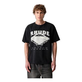 Rhude Tops, Heren, Zwart, M, T-Shirts