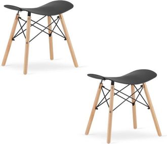 OEM Taburete Korfu - Negro X 2