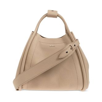Max Mara Dames, Tassen, Beige, Maat: ONE Size Leer