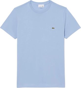 Lacoste Pima Katoen T-shirt - Heren - T-shirts - Blauw - XL - Katoen - Tops