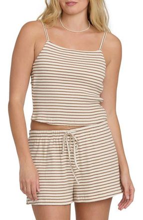 Billabong Easy Livin Stripe Camisole in Brown Stone at Nordstrom, Size X-Small