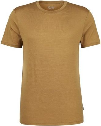Stoic MerinoPure180 HaldenSt. T-Shirt Merinoshirt f&uuml;r Herren | beige