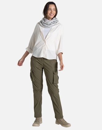 Craghoppers Womens Craghoppers Unisex Adult Infinity II Striped Nosilife Scarf - White - Size: ONE size