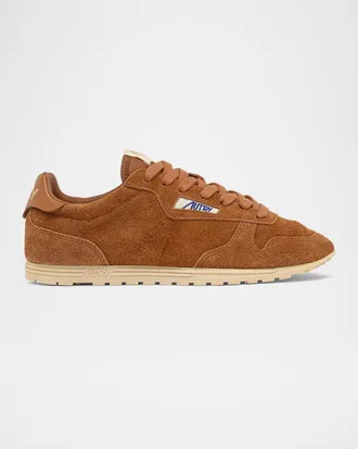 Autry Windspin Retro Suede Low-Top Sneakers