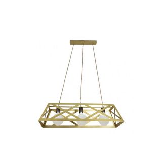 Fabrilamp Fabrilamp - Colgante Rectangular Melli 3xe27 Oro