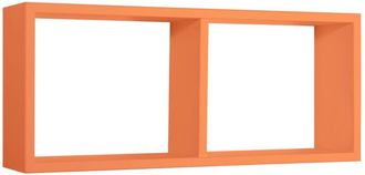OEM Estante Rectangular De Pared 2 Compartimentos Mod. Morgana Naranja