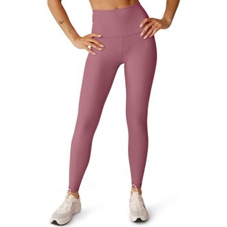 Beyond Yoga Caught in the Midi High Waist Leggings in Orchid Blossom Heather at Nordstrom Rack, Size X-Small