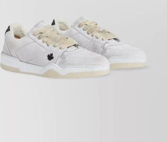 Dsquared2 leather low-top sneakers