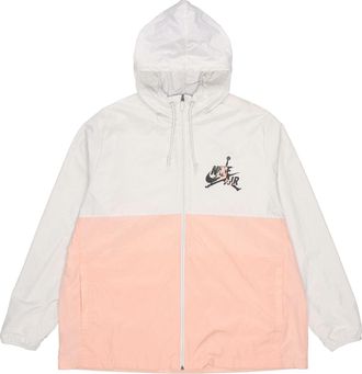Nike Jordan Air Jordan Alphabet Printing Basketball Sports Hooded Jacket White Pink CK2218-072