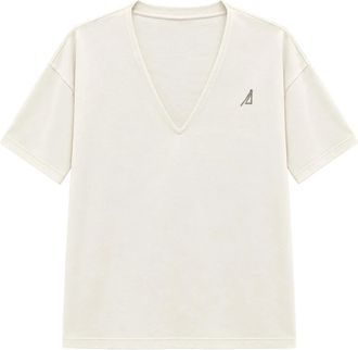 Akep Camiseta de Algod&oacute;n - Tops - Mujer - Beige - XL