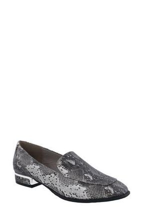 Bellini Haze Snakeskin Embossed Loafer in Black at Nordstrom Rack, Size 8.5