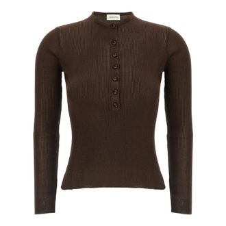 Magda Butrym Dames, Truien, Bruin, Maat: XS Zijde