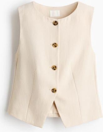 H&M Waistcoat in Light Beige at Nordstrom, Size Xx-Large