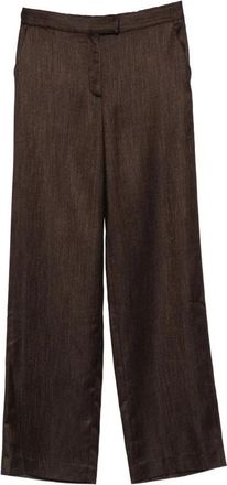 Lardini Wide Broeken - Dames - Wijde Broeken - Bruin - XL - Broeken