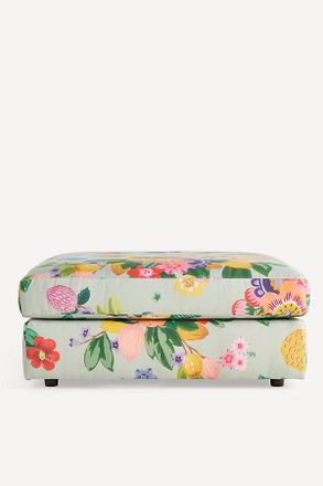 Anthropologie Denver Printed Outdoor Ottoman