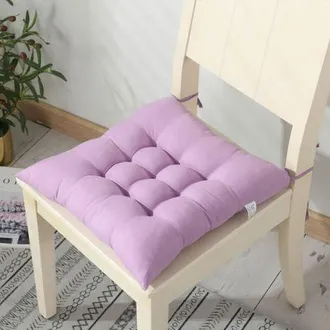 OEM Coj&iacute;n Para Silla De Oficina, Coj&iacute;n De Asiento, Juego De Cojines Para Silla Con Lazos, Alfombrilla Cuadrada Gruesa Y Suave Para Silla De Comedor - 40 X