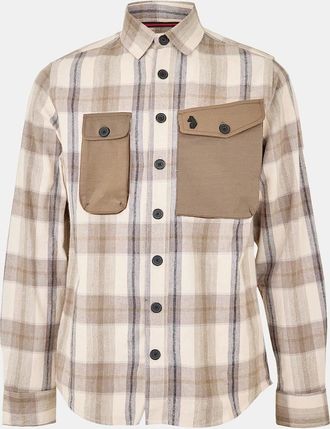 Luke 1977 Mens Johnny Mase 2 Plaid Utility Overshirt - Brown - Size: 38/Regular