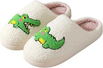 Generic Womens Slippers Womens Fuzzy Winter Warm Cozy Indoor Outdoor Slides Comfortable Slip Resistant Animal Print Couple Home Shoes Fashion Design Ladies Co