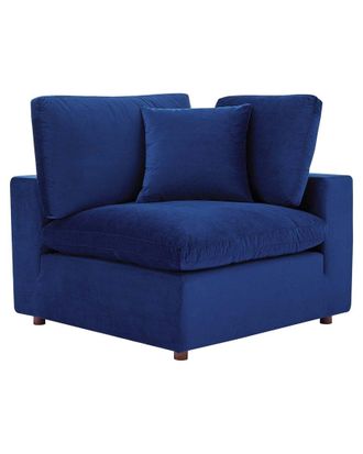 ModWay Commix Down Filled Overstuffed Performance Velvet Corner Chair
