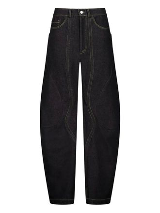 Lueder Engineered contrast-stitching jeans - unisex - Denim - M - Blue