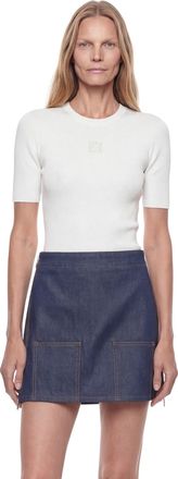 Fendi FF Reverse Denim Mini Skirt