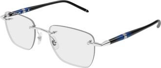 Montblanc Meisterst&uuml;ck Optisch Frame - Heren - Brillen - Grijs - 53 MM - Accessoires
