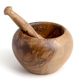 B&eacute;rard Handcrafted Olivewood Mortar and Pestle Set, 5-Inch