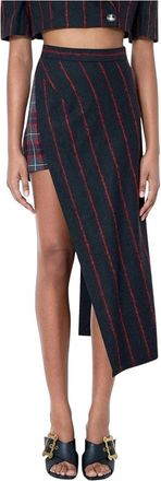 Vivienne Westwood Maxi Infinity Rok - Dames - Midirokken - Zwart - S - Wol - Rokken