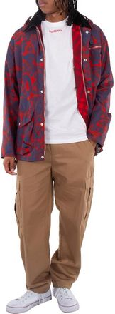 Burberry Mens Pillar Rose Print Field Jacket, Size Small